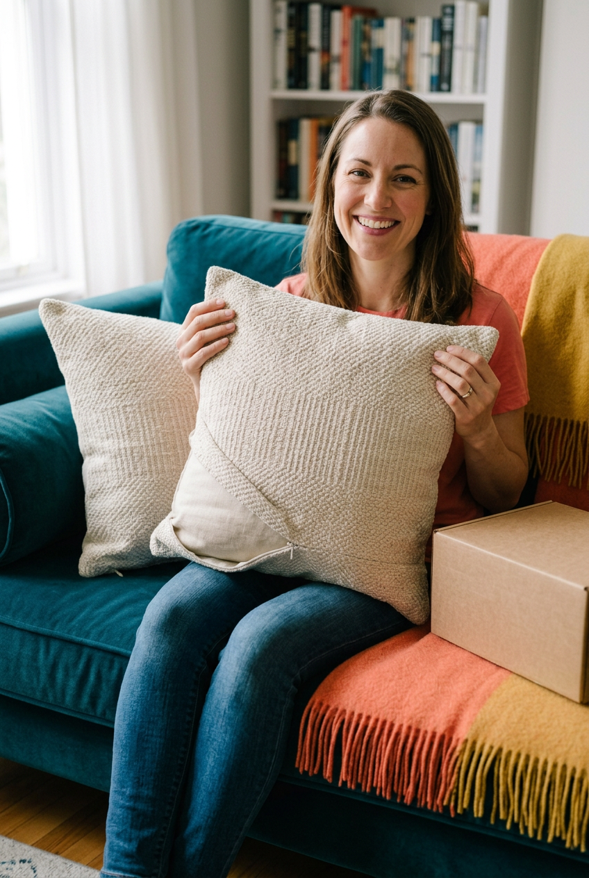 Textured Decorative Pillow Cover Set