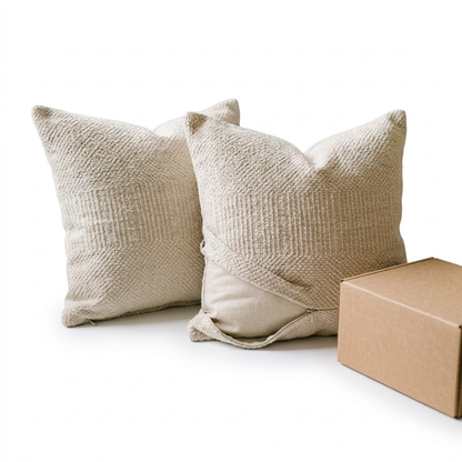 Textured Decorative Pillow Cover Set