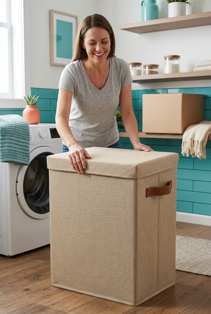 Lidded Foldable Laundry Hamper